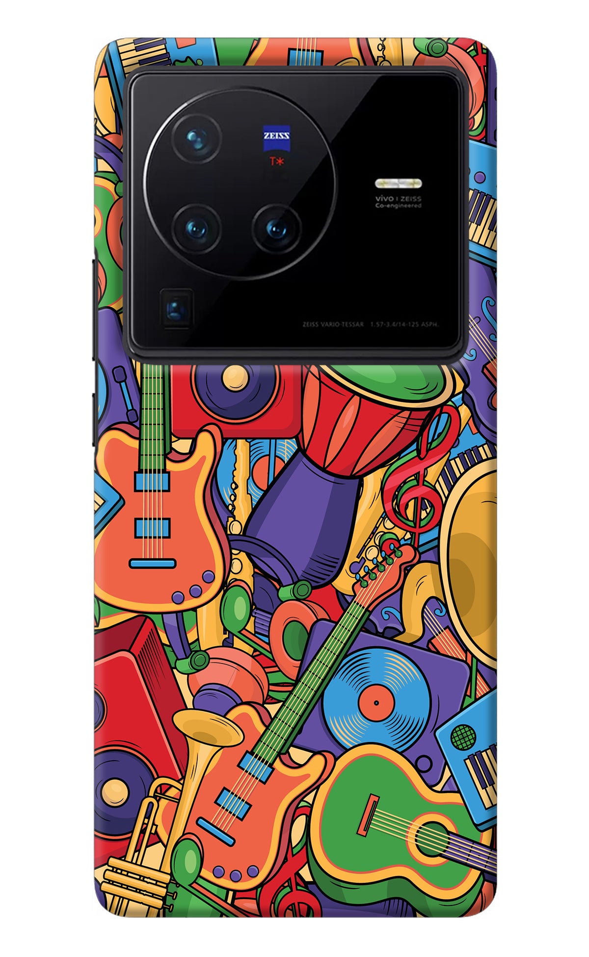 Music Instrument Doodle Vivo X80 Pro Back Cover