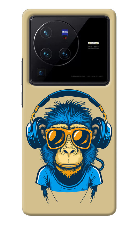 Monkey Headphone Vivo X80 Pro Back Cover