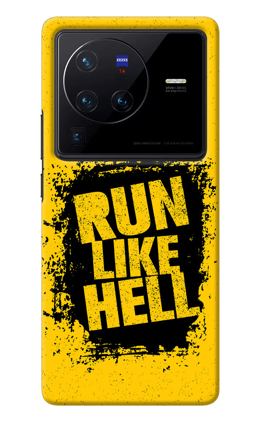 Run Like Hell Vivo X80 Pro Back Cover
