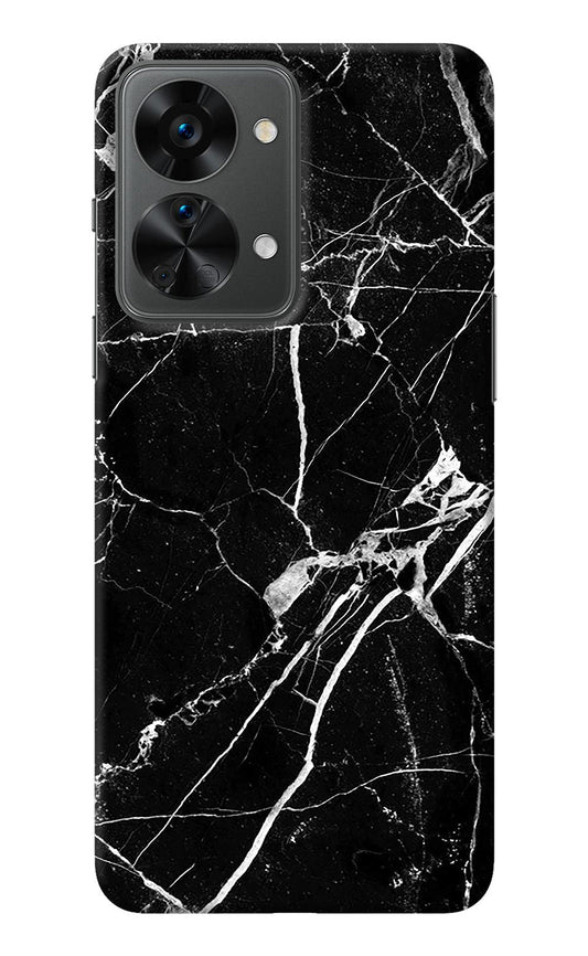 Black Marble Pattern OnePlus Nord 2T 5G Back Cover