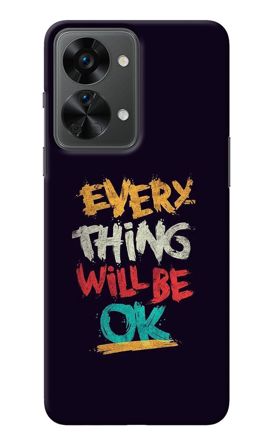 Everything Will Be Ok OnePlus Nord 2T 5G Back Cover