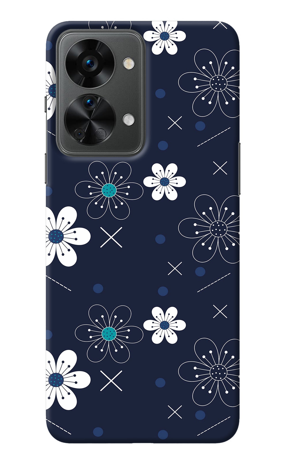 Flowers OnePlus Nord 2T 5G Back Cover