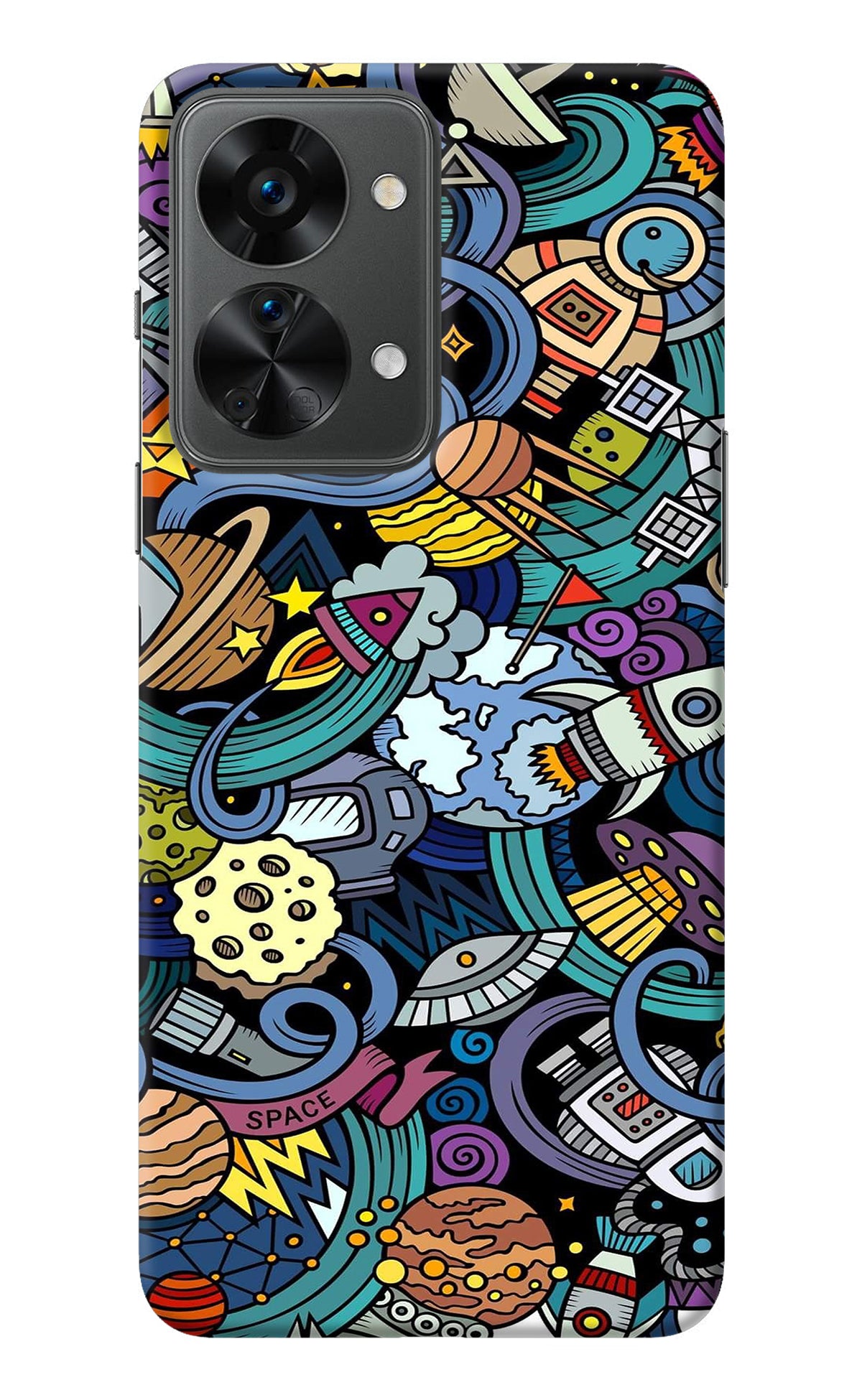 Space Abstract OnePlus Nord 2T 5G Back Cover