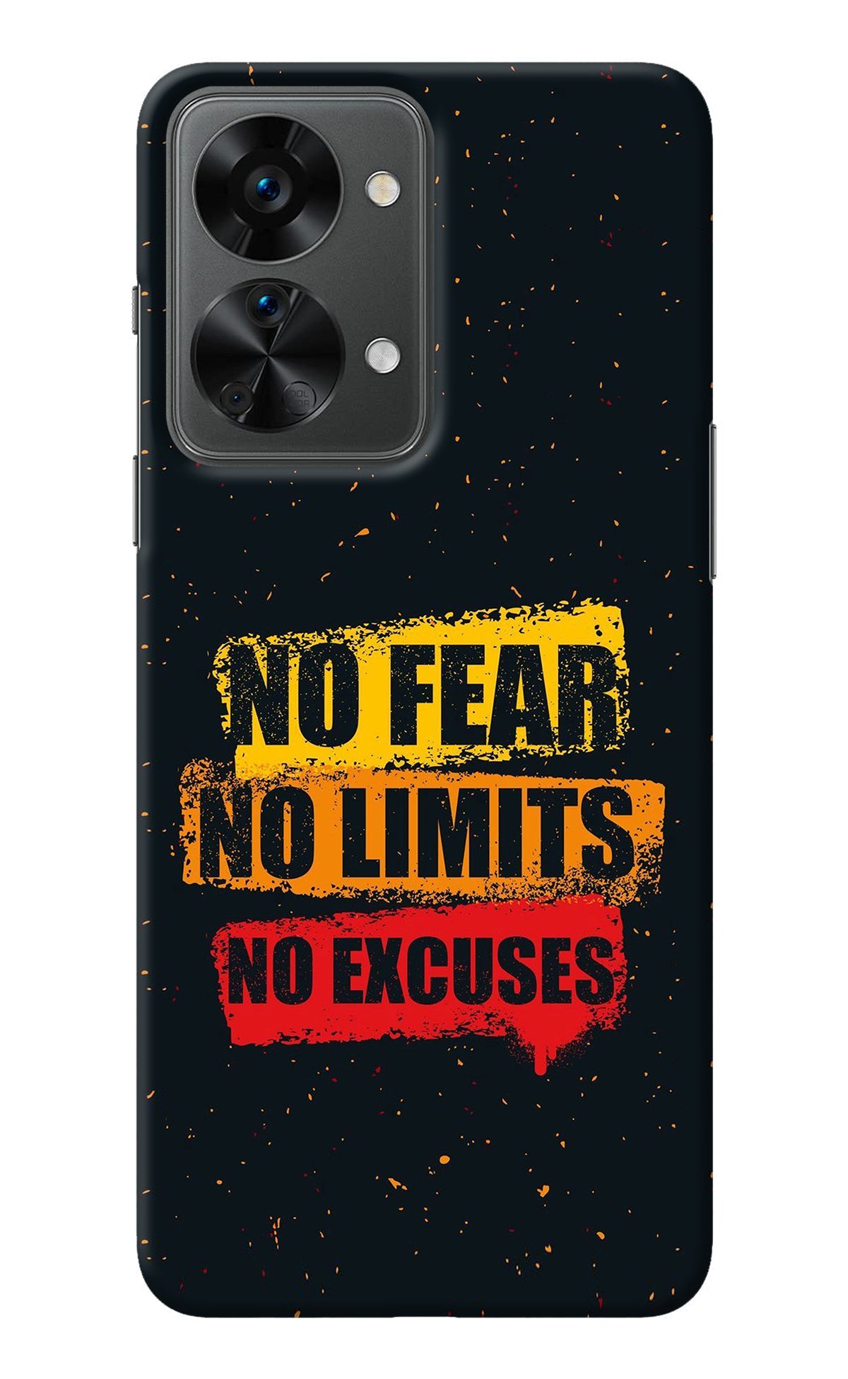 No Fear No Limits No Excuse OnePlus Nord 2T 5G Back Cover