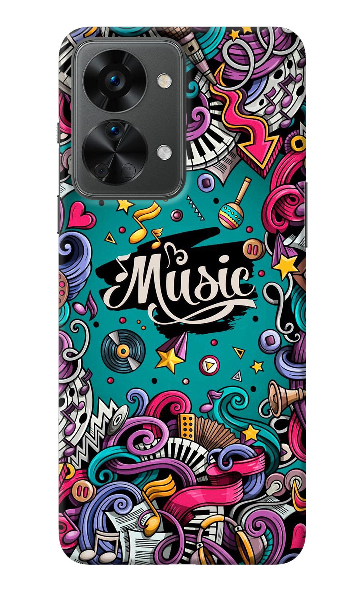 Music Graffiti OnePlus Nord 2T 5G Back Cover