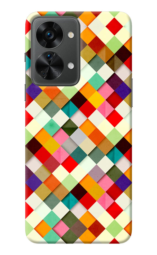 Geometric Abstract Colorful OnePlus Nord 2T 5G Back Cover