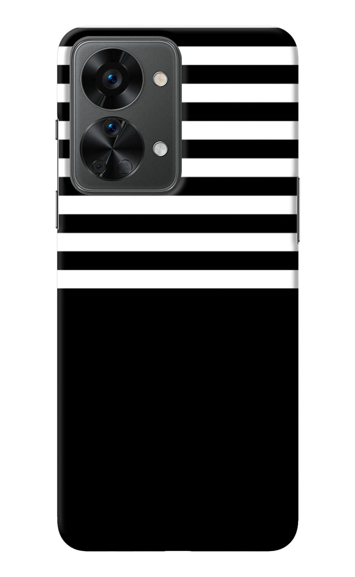 Black and White Print OnePlus Nord 2T 5G Back Cover