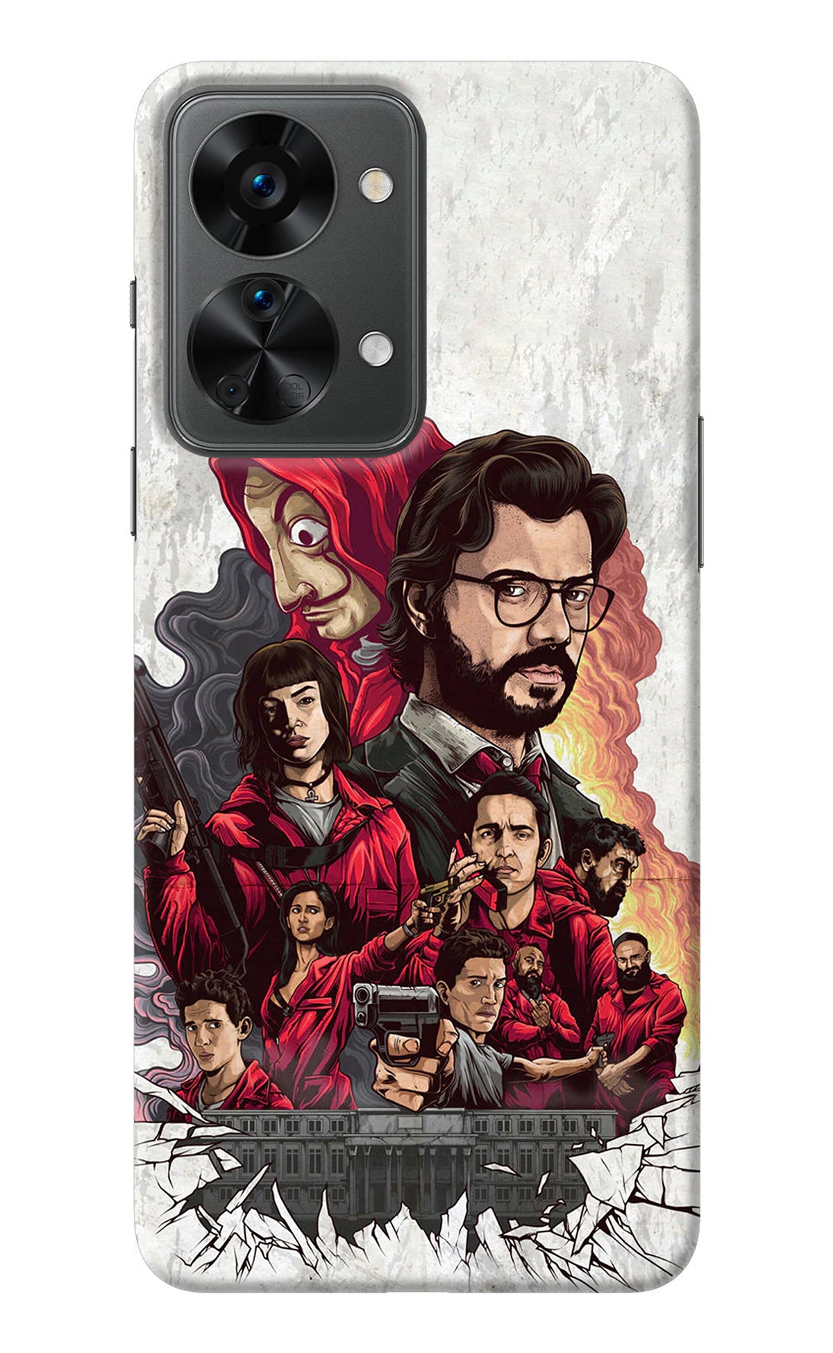 Money Heist Artwork OnePlus Nord 2T 5G Back Cover