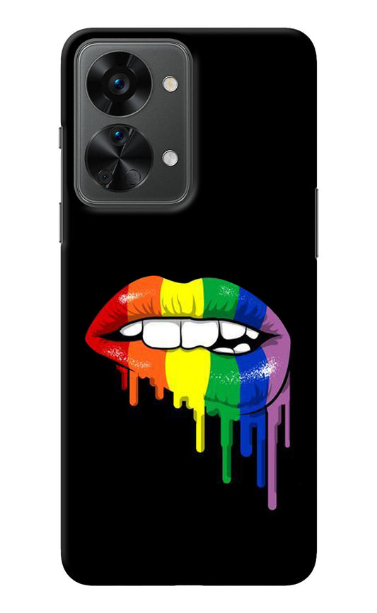 Lips Biting OnePlus Nord 2T 5G Back Cover
