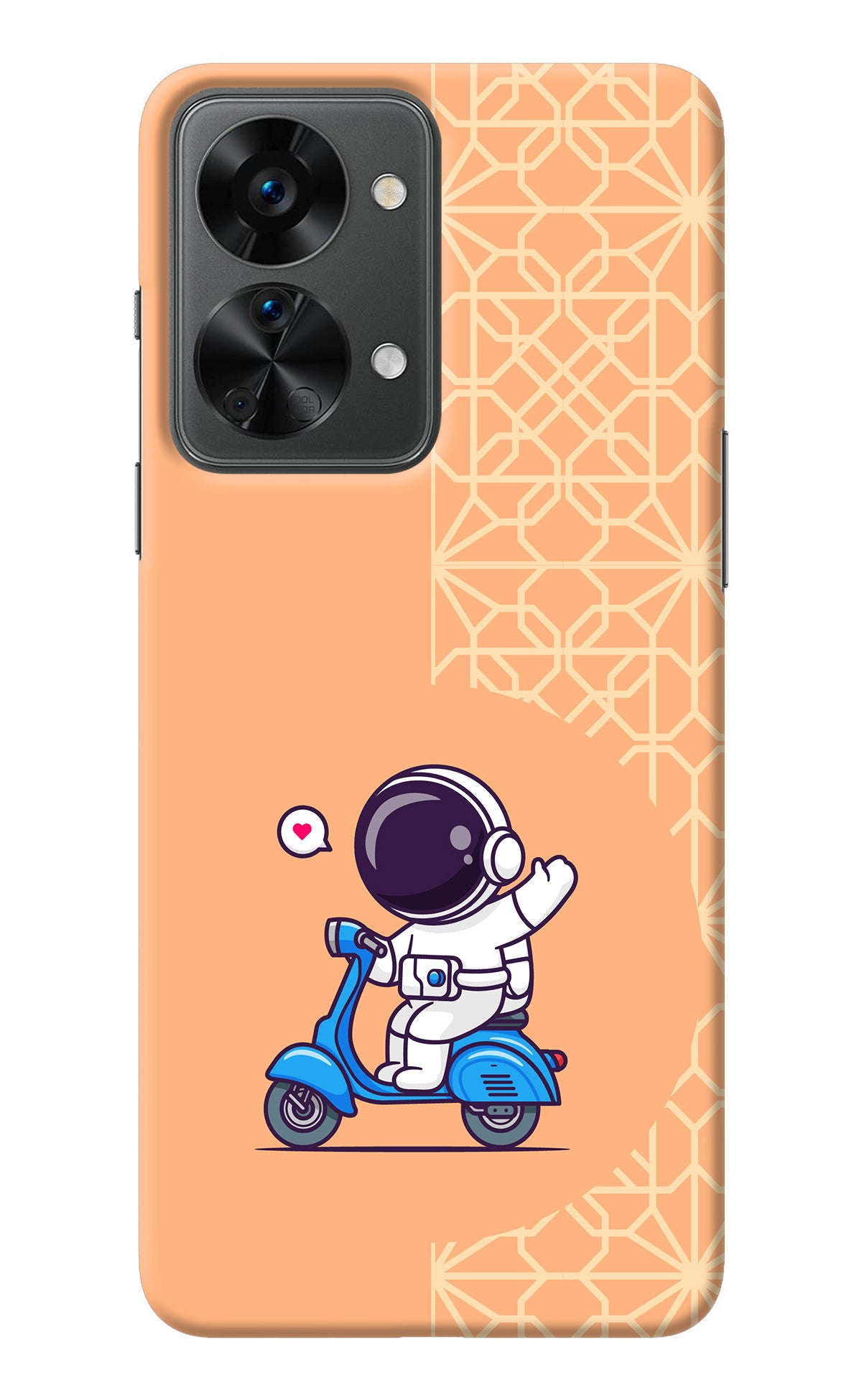 Cute Astronaut Riding OnePlus Nord 2T 5G Back Cover