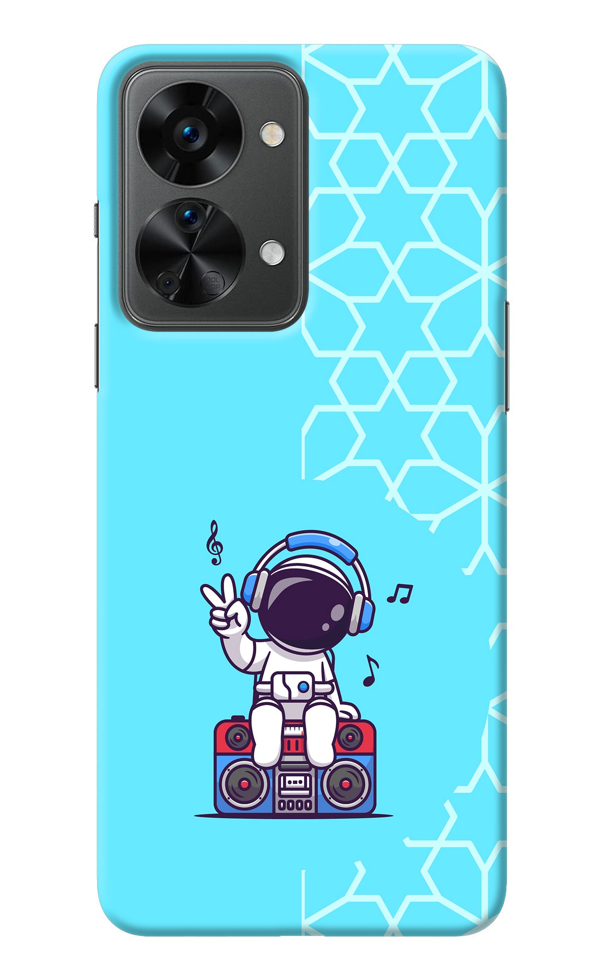 Cute Astronaut Chilling OnePlus Nord 2T 5G Back Cover