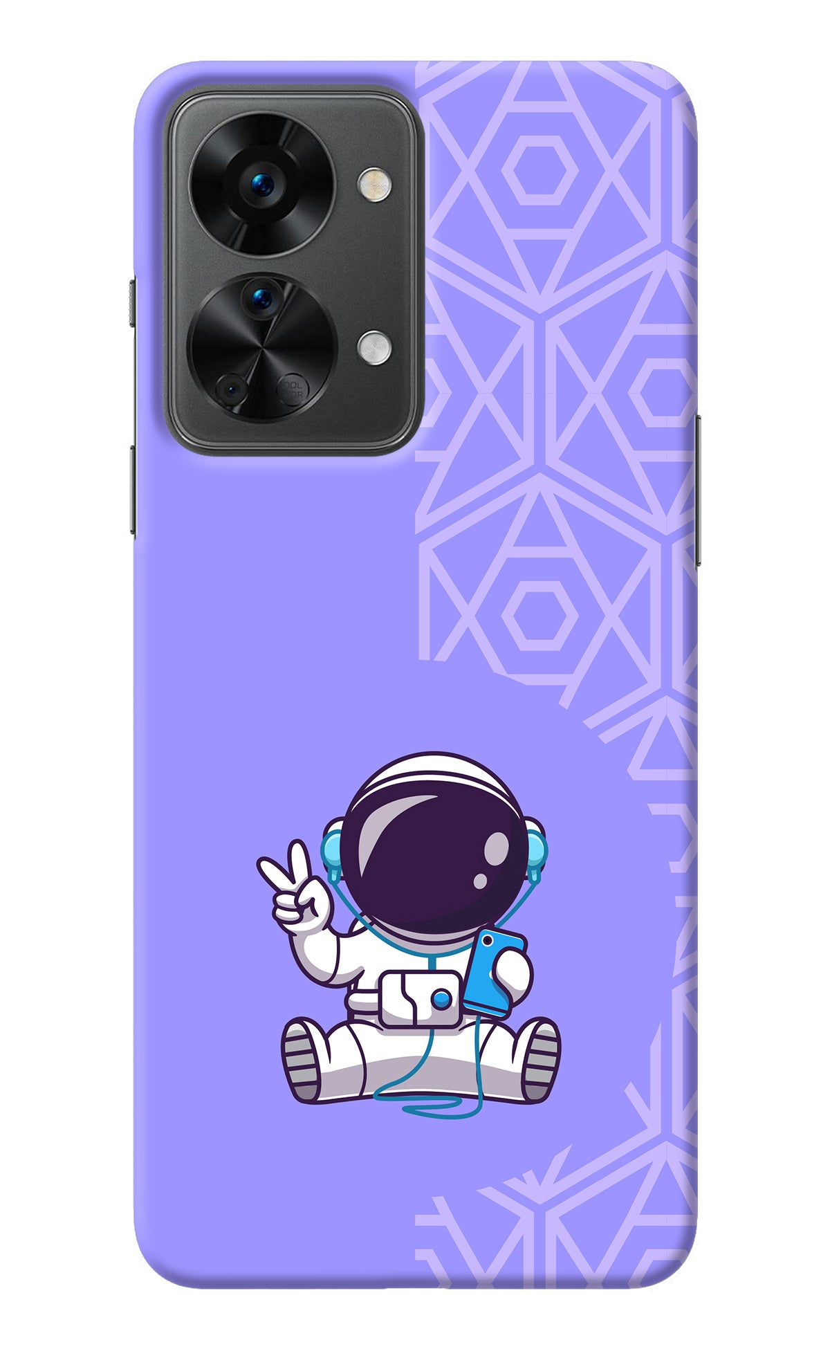 Cute Astronaut Chilling OnePlus Nord 2T 5G Back Cover