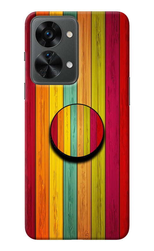 Multicolor Wooden OnePlus Nord 2T 5G Pop Case