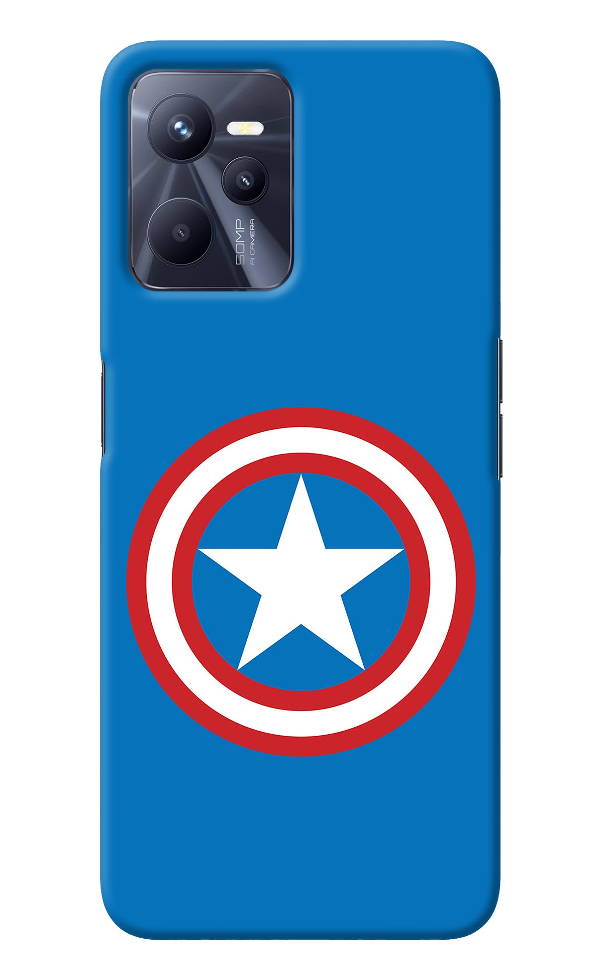 Captain America Logo Realme C35 Back Cover