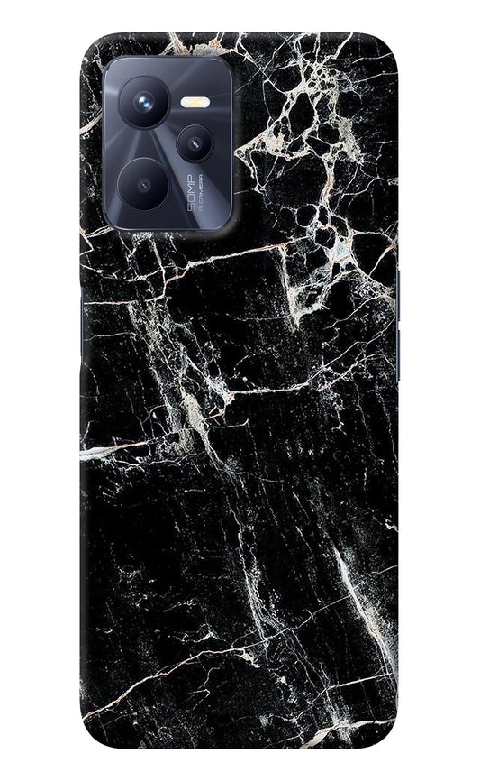 Black Marble Texture Realme C35 Back Cover