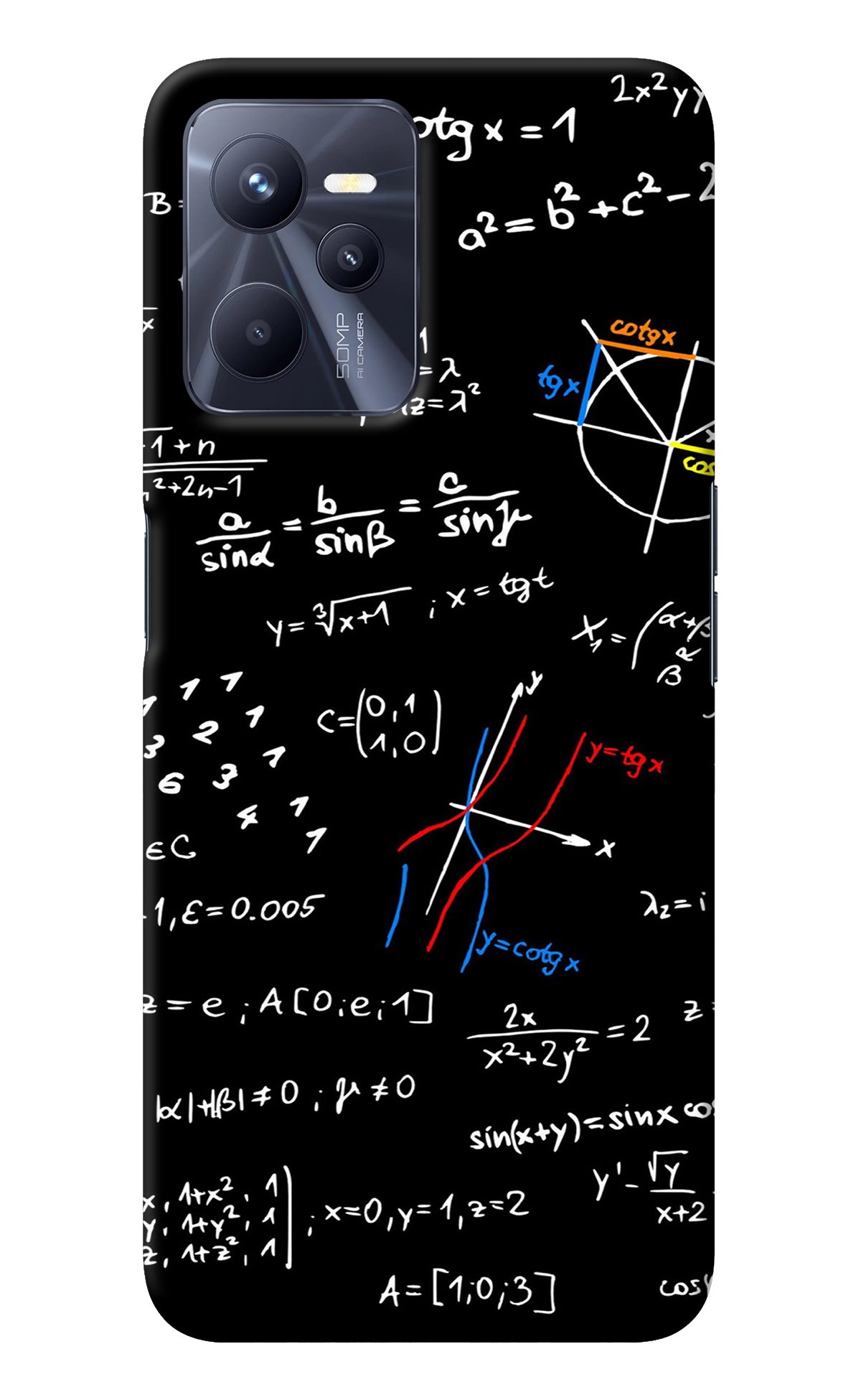 Mathematics Formula Realme C35 Back Cover