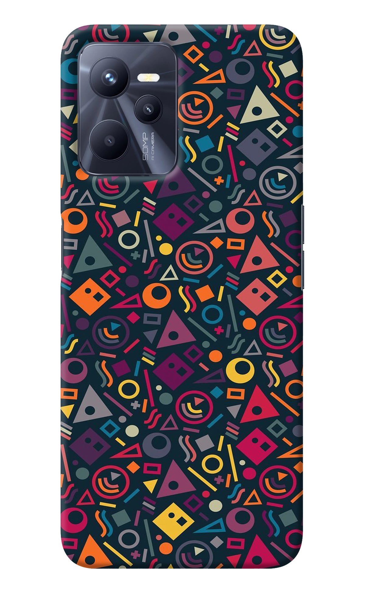 Geometric Abstract Realme C35 Back Cover