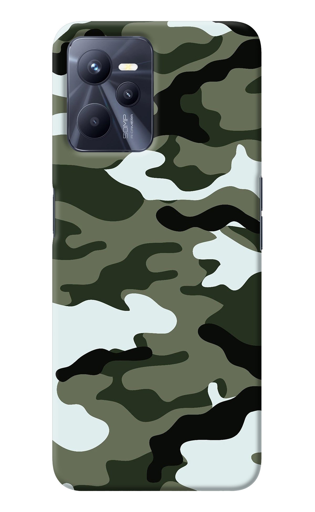 Camouflage Realme C35 Back Cover