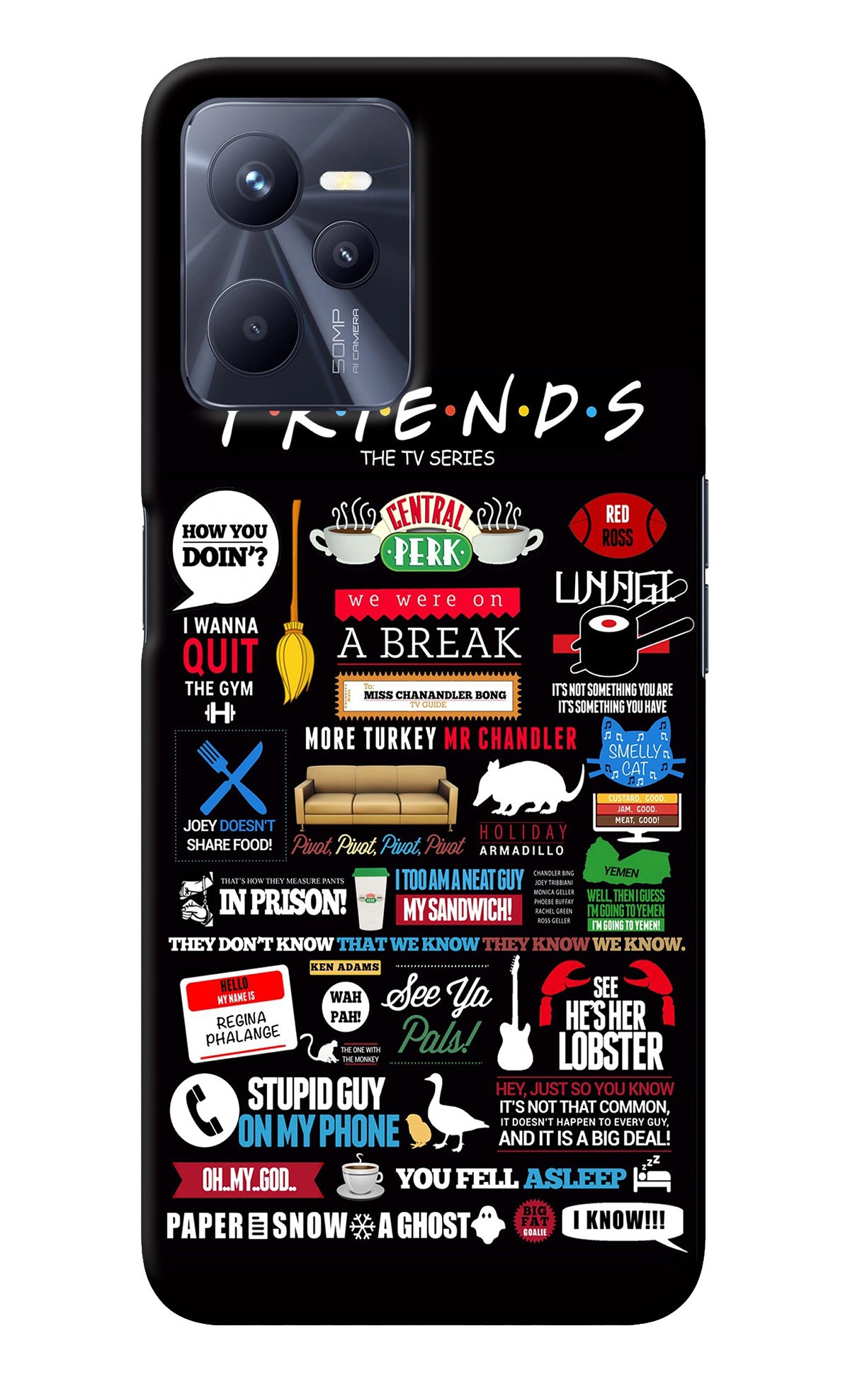 FRIENDS Realme C35 Back Cover