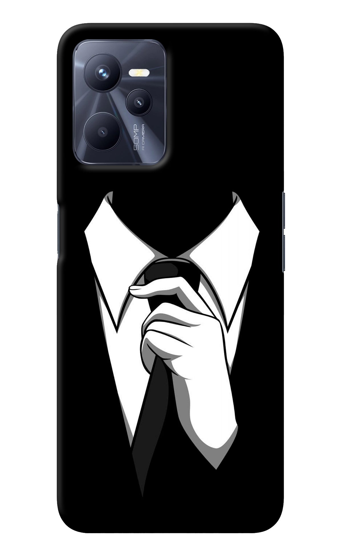 Black Tie Realme C35 Back Cover