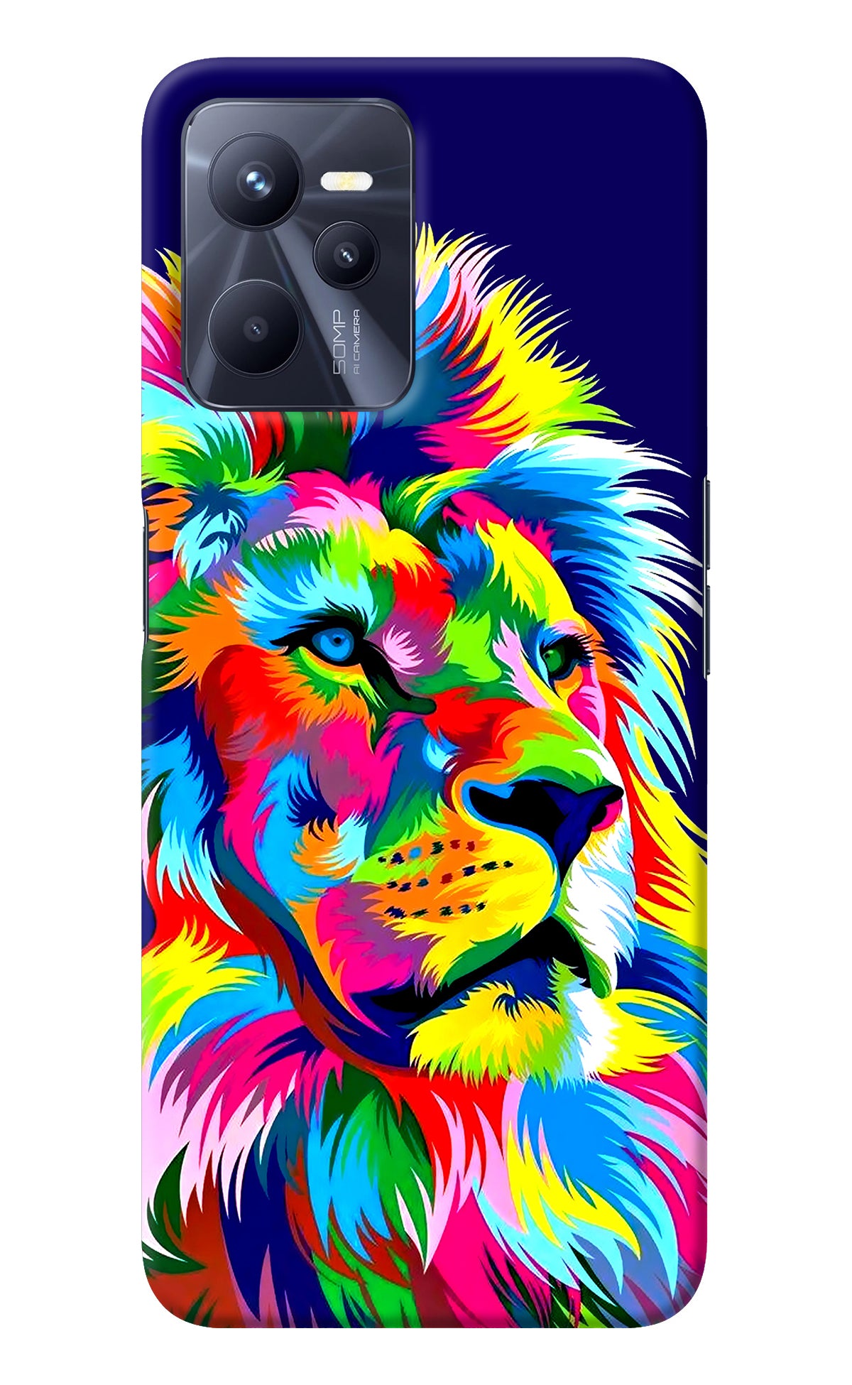 Vector Art Lion Realme C35 Back Cover