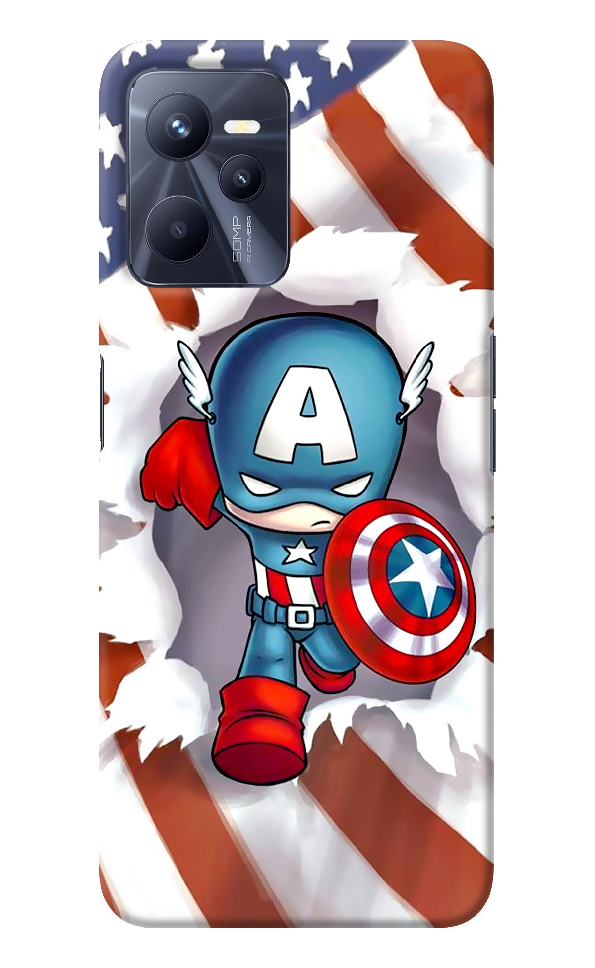 Captain America Realme C35 Back Cover