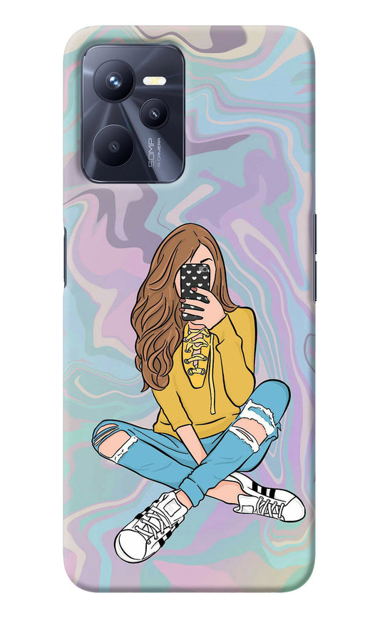 Selfie Girl Realme C35 Back Cover