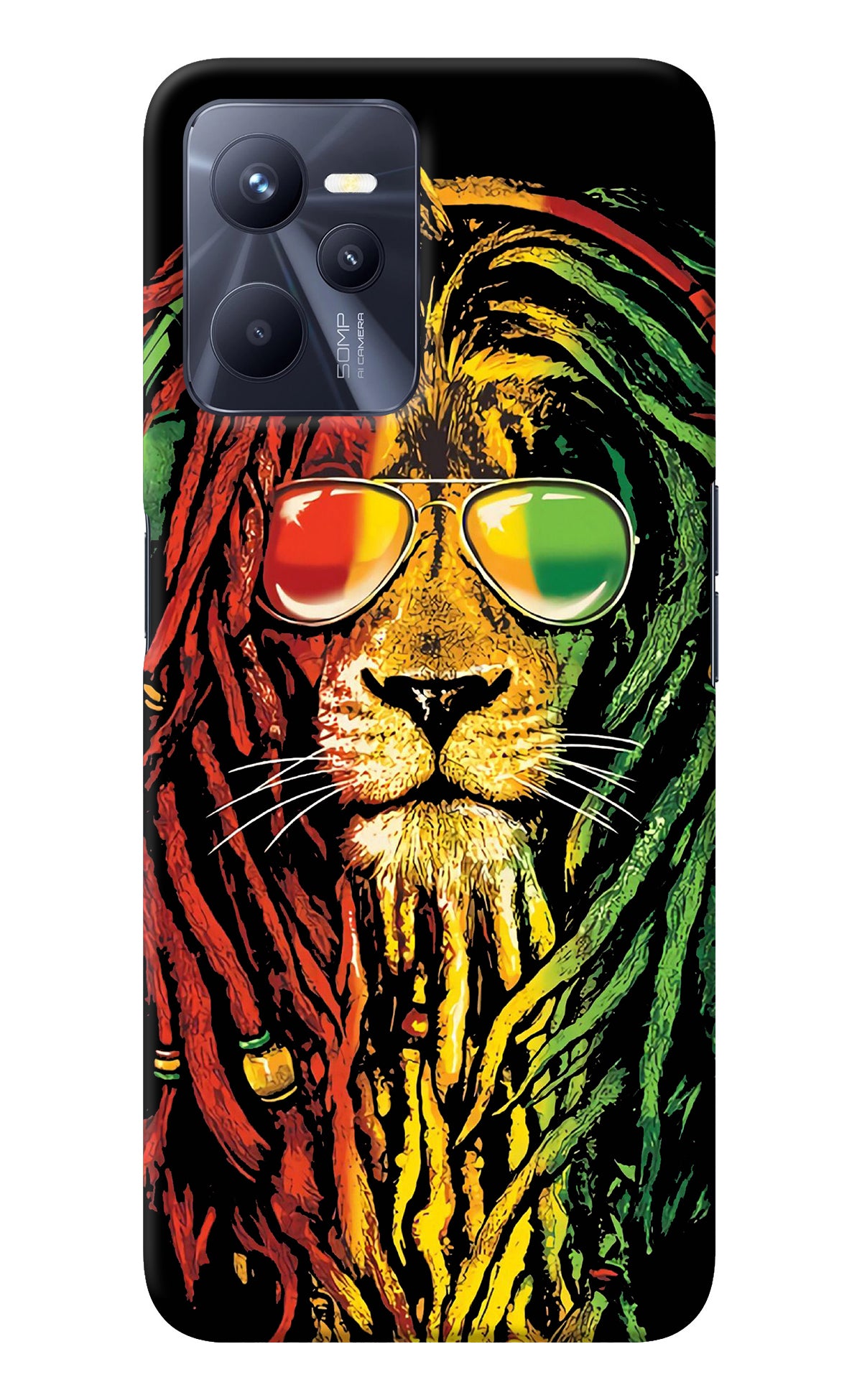 Rasta Lion Realme C35 Back Cover