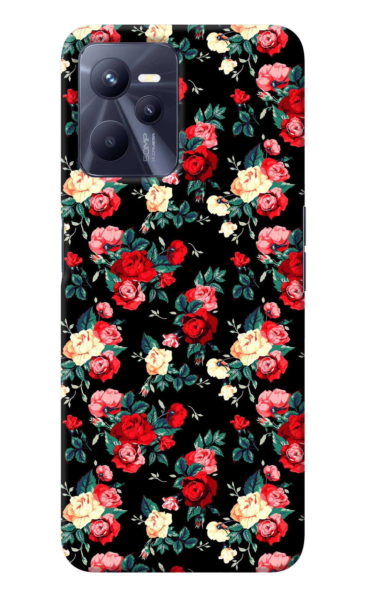 Rose Pattern Realme C35 Back Cover