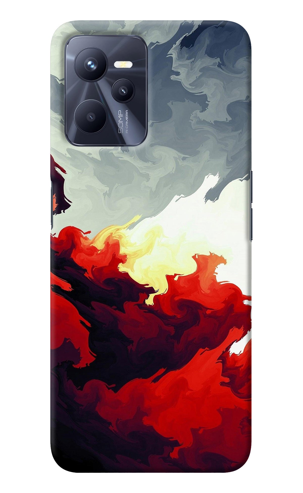 Fire Cloud Realme C35 Back Cover