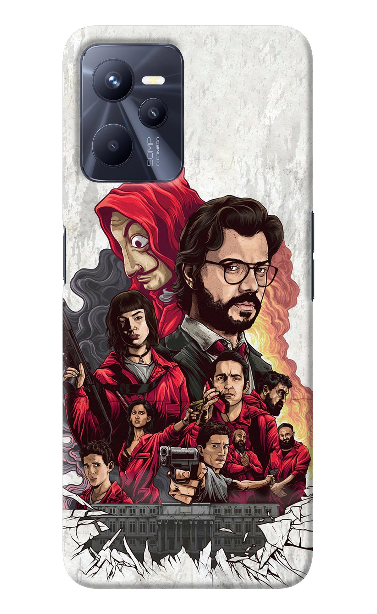 Money Heist Artwork Realme C35 Back Cover