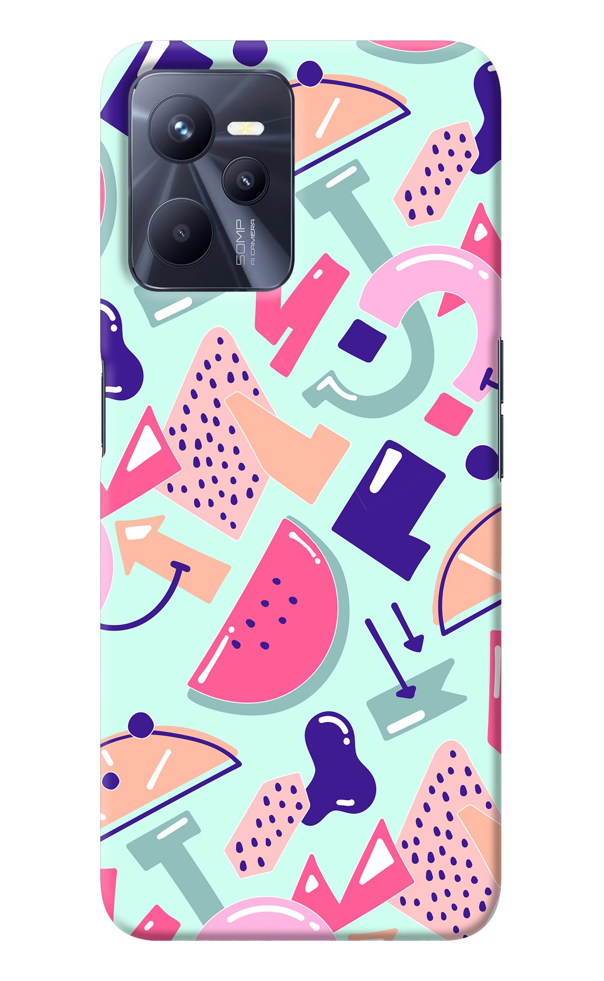 Doodle Pattern Realme C35 Back Cover