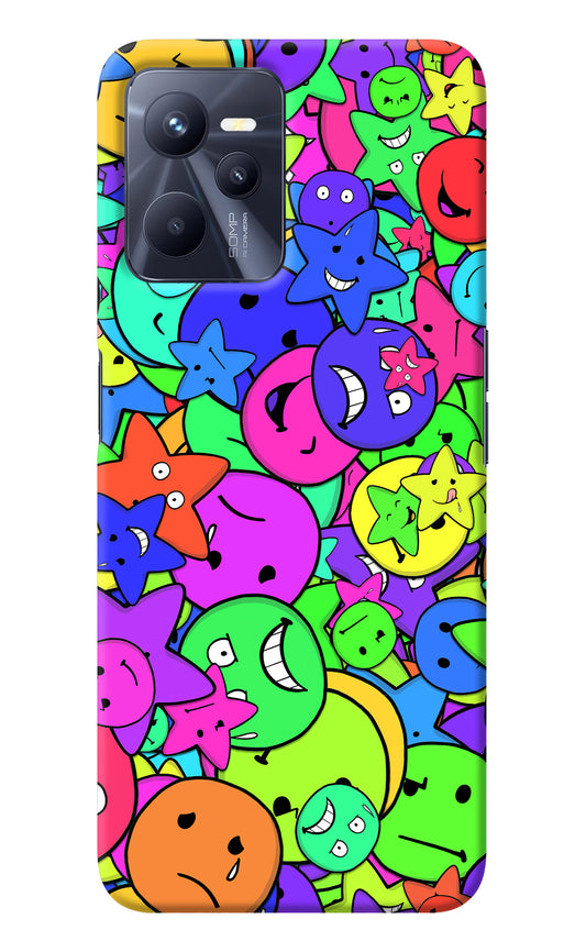 Fun Doodle Realme C35 Back Cover