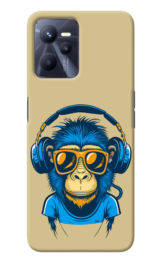 Monkey Headphone Realme C35 Back Cover