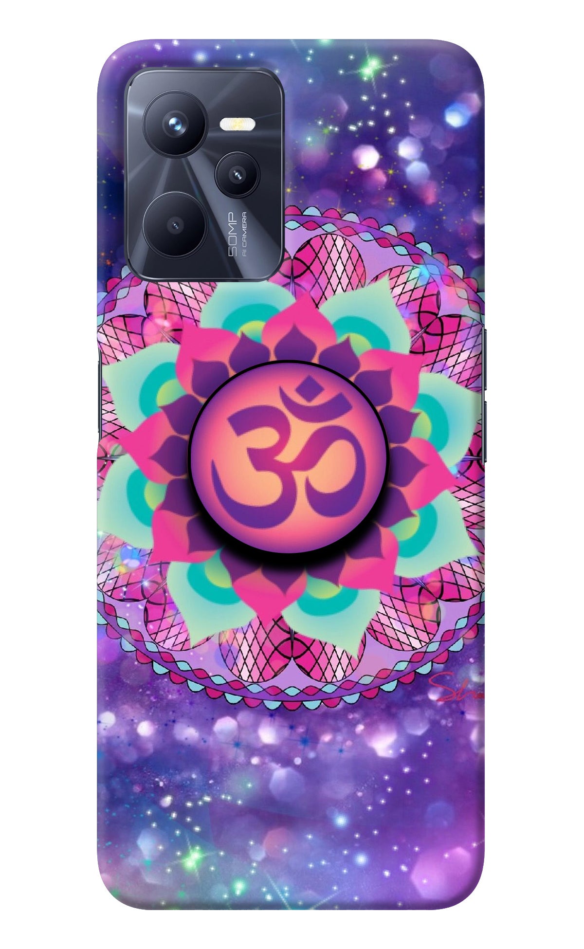 Om Purple Realme C35 Pop Case