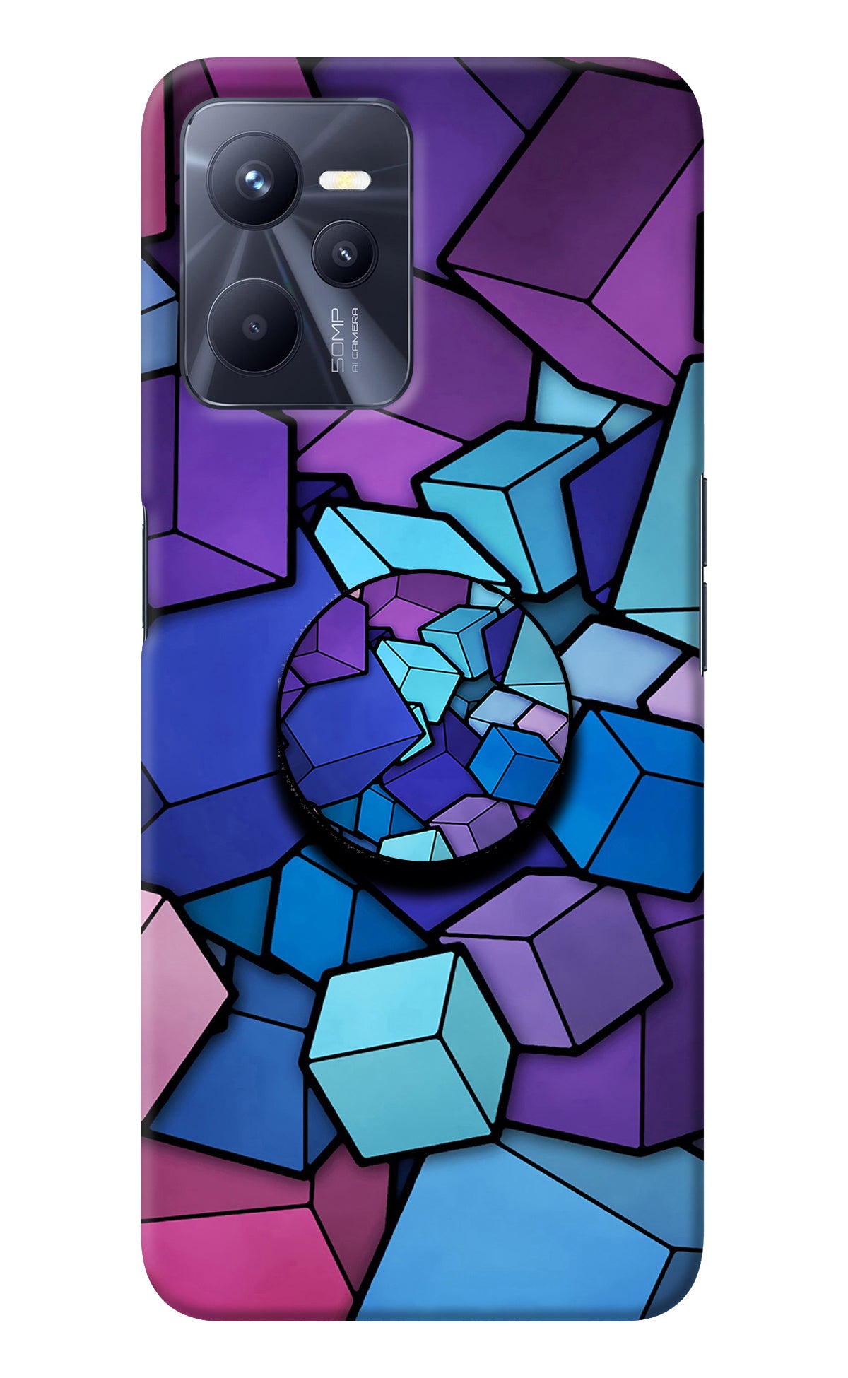 Cubic Abstract Realme C35 Pop Case