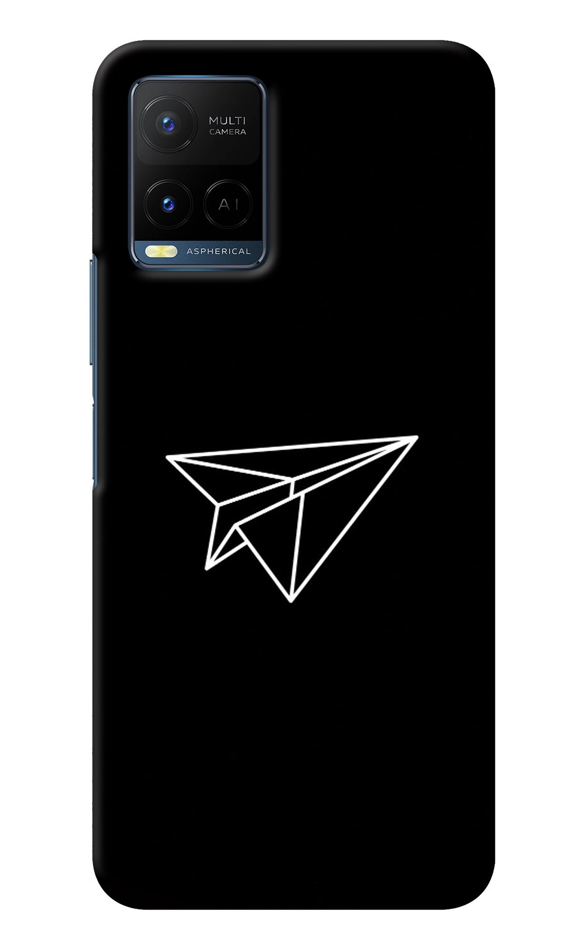 Paper Plane White Vivo Y33T Back Cover