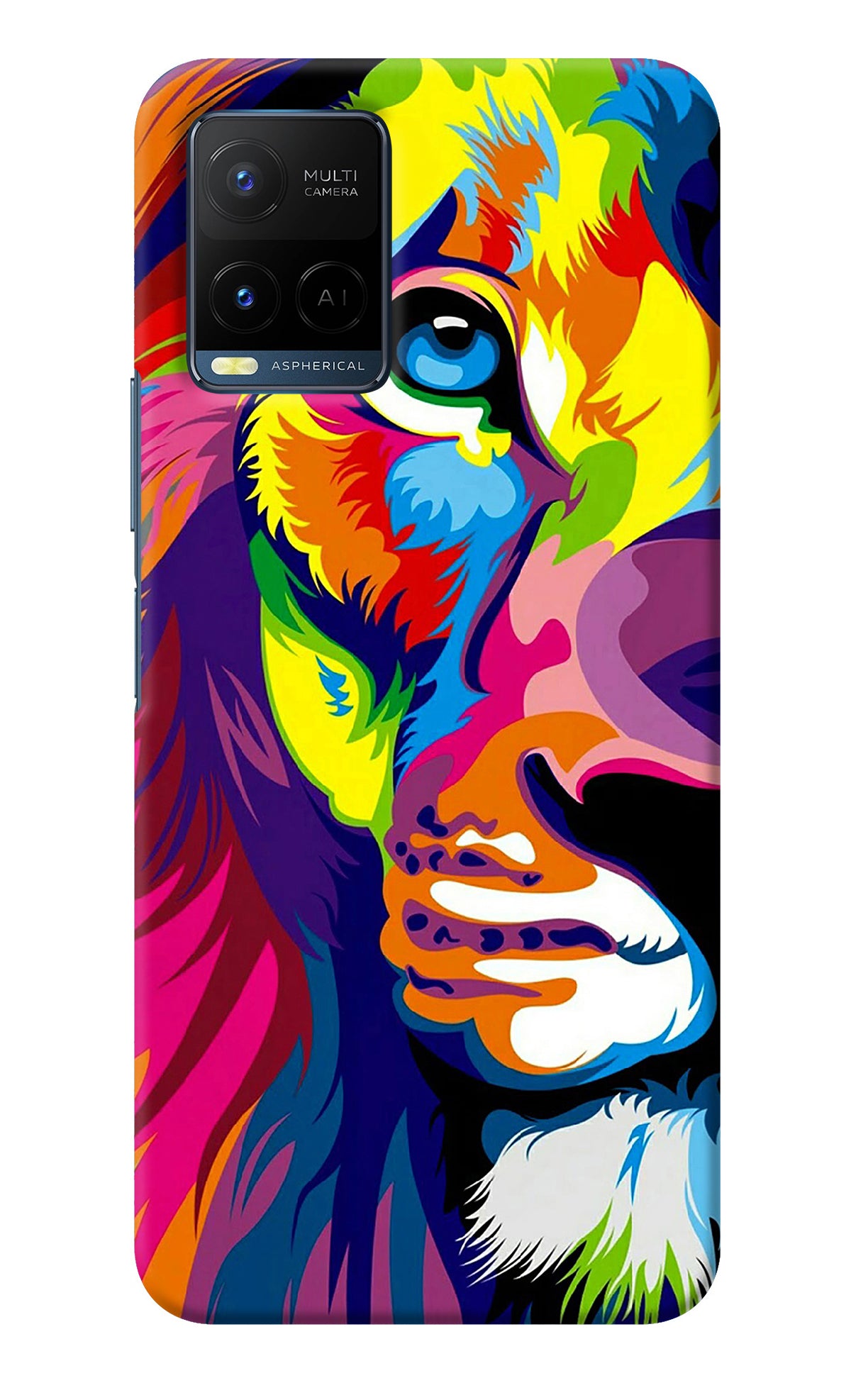 Lion Half Face Vivo Y33T Back Cover