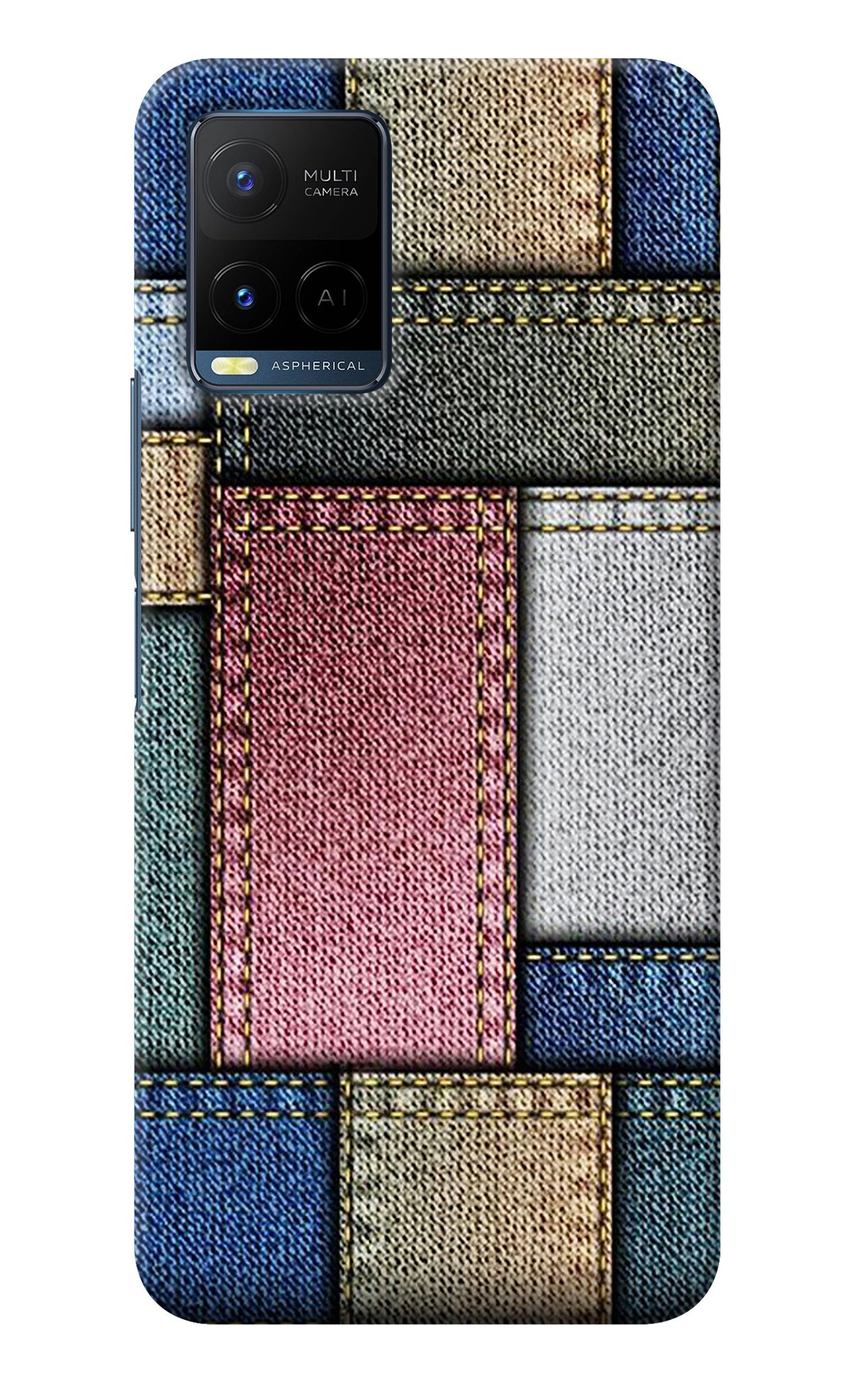 Multicolor Jeans Vivo Y33T Back Cover