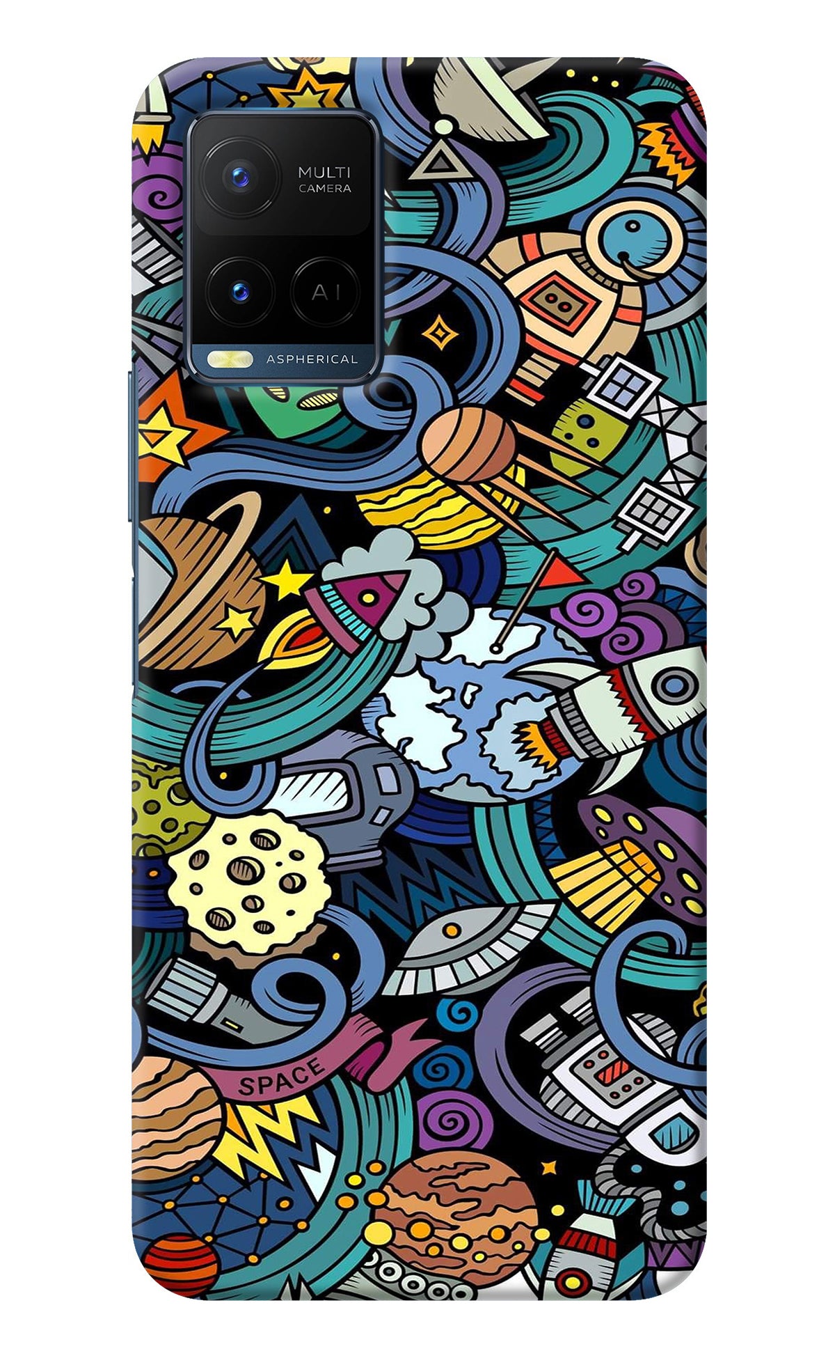 Space Abstract Vivo Y33T Back Cover