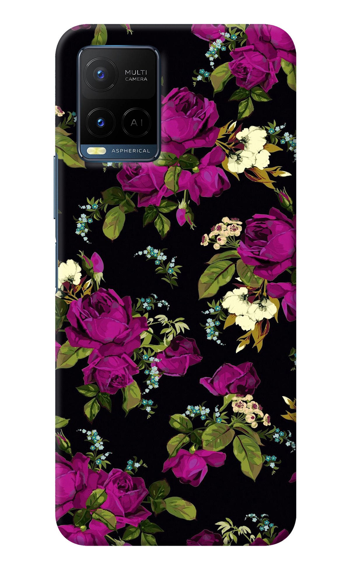 Flowers Vivo Y33T Back Cover