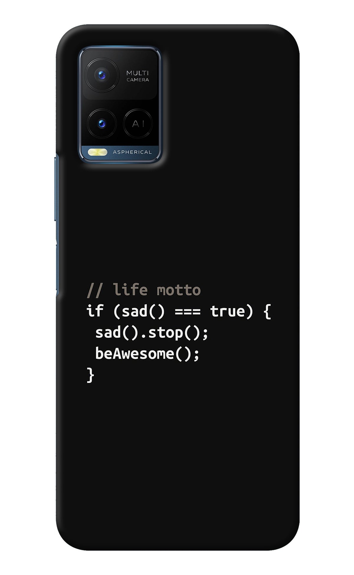 Life Motto Code Vivo Y33T Back Cover