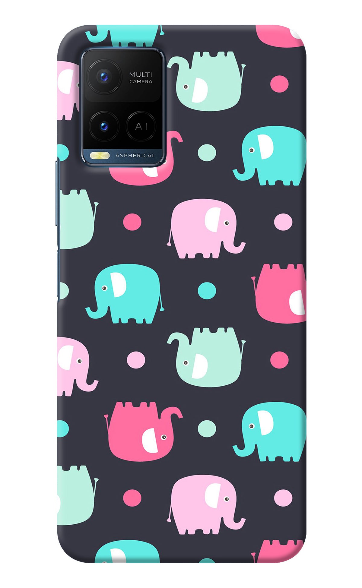 Elephants Vivo Y33T Back Cover