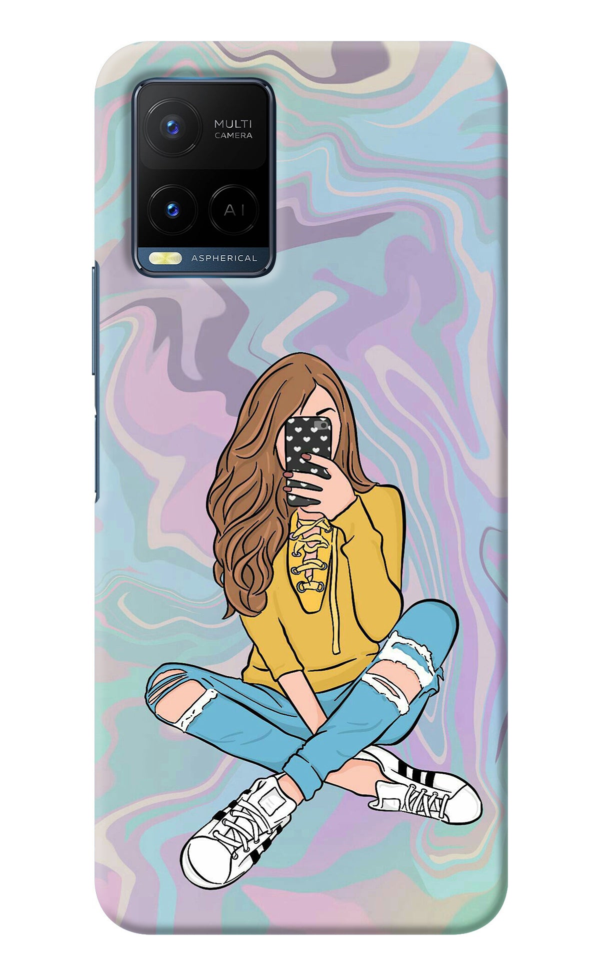 Selfie Girl Vivo Y33T Back Cover