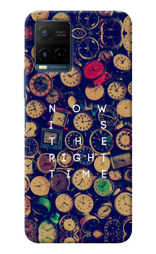 Now is the Right Time Quote Vivo Y33T Back Cover