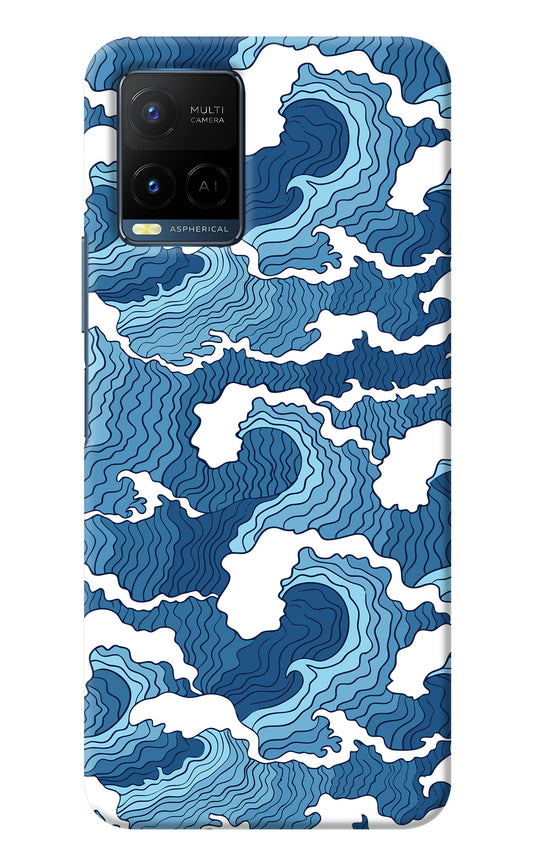 Blue Waves Vivo Y33T Back Cover