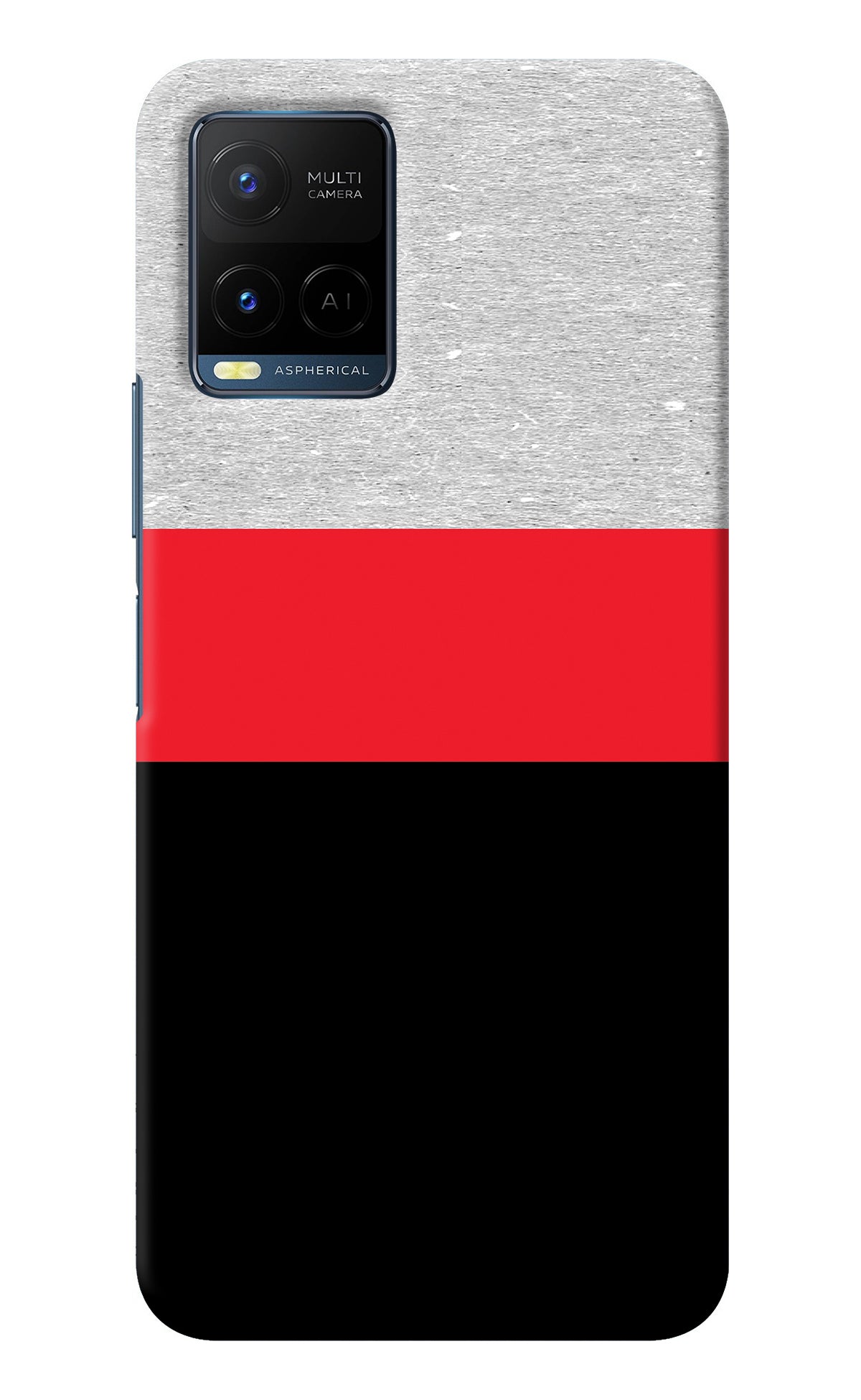 Tri Color Pattern Vivo Y33T Back Cover