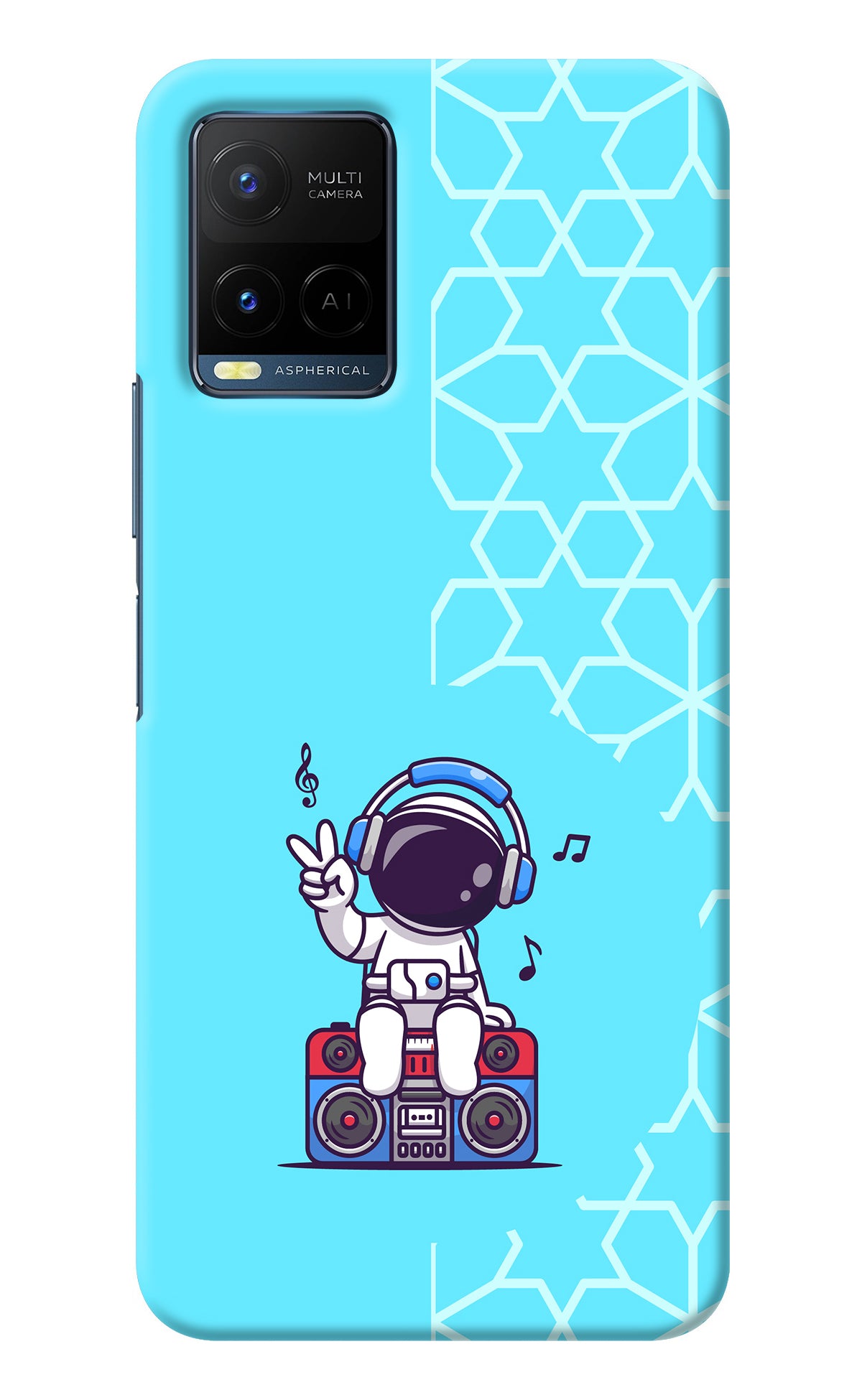 Cute Astronaut Chilling Vivo Y33T Back Cover