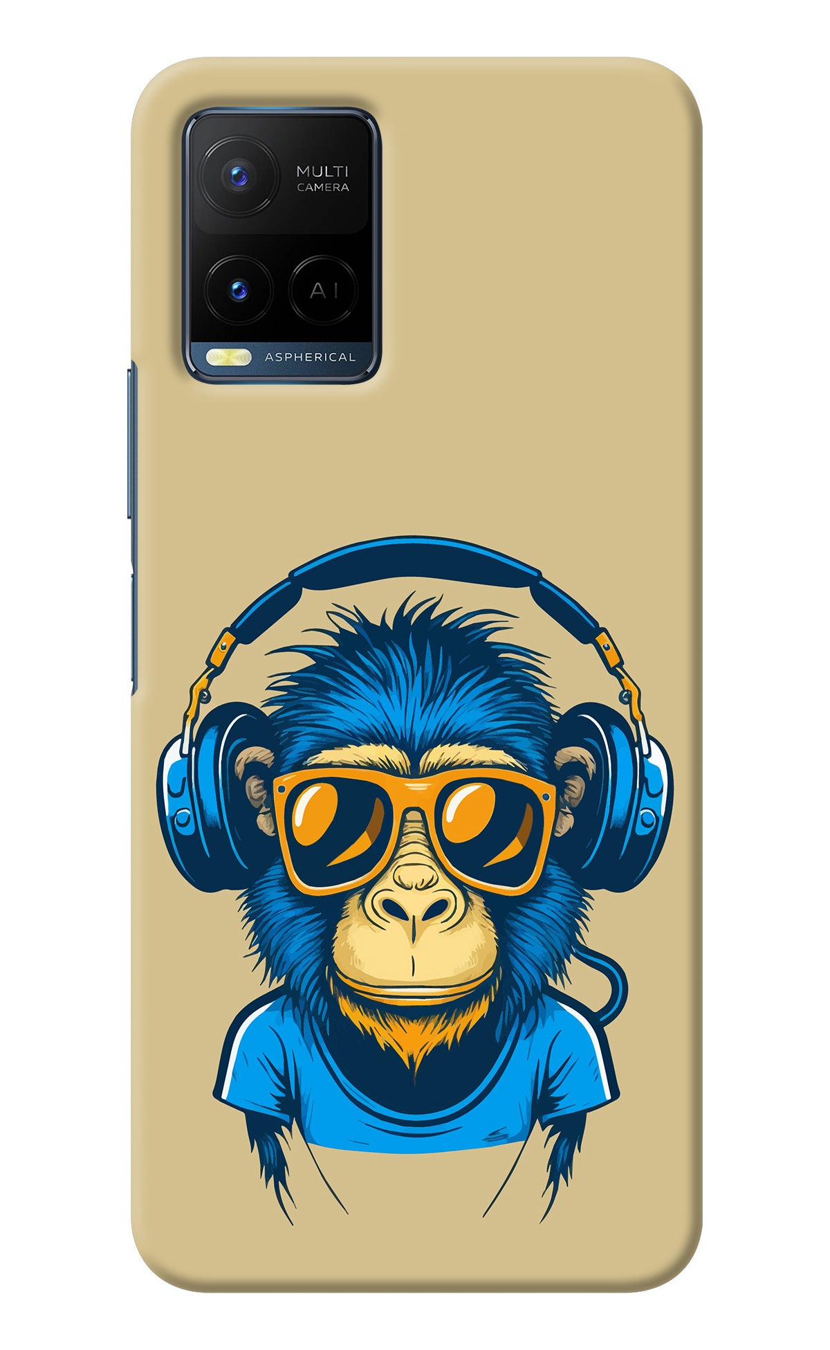 Monkey Headphone Vivo Y33T Back Cover