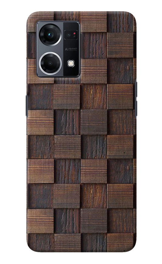 Wooden Cube Design Oppo F21 Pro 4G Back Cover